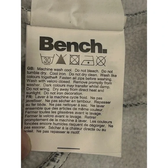 Bench UK Winter Hooded Tan Jacket Removable Inner Gray Hoodie NWT - Size L (10) - Picture 14 of 16